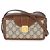 Borsa Mini con Chiusura Gucci Beige Brown GG Supreme Monogram Marrone - vista 8