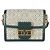 Louis Vuitton Mini Dauphine em denim acolchoado verde com estampa monogram