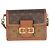 Louis Vuitton Mini Dauphine in tela Monogram Reverse Marrone Nero - vista 8