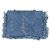 Clutch Denim Mood in denim trapuntato blu Chanel con catena - vista 2