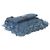 Clutch Denim Mood in denim trapuntato blu Chanel con catena - vista 7