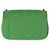 Timeless Mini borsa Chanel Green Quilted Jersey Chic With Me Verde - vista 2