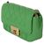 Timeless Mini borsa Chanel Green Quilted Jersey Chic With Me Verde - vista 3