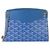 Goyard Blue Goyardine Canvas Mini Rouette Structure