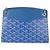 Goyard Blue Goyardine Canvas Mini Rouette Structure - vista 2