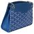 Goyard Blue Goyardine Canvas Mini Rouette Structure - vista 4