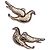 Schiaparelli Crystal Gilded Dove Ohrringe Golden