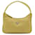 Borsa Pouch Prada Triangle in nylon giallo