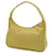 Borsa Pouch Prada Triangle in nylon giallo - vista 3