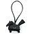 Hermès Charm Rodeo Hermes Robeo Peluche PM Portachiavi Nero