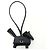Hermès Charm Rodeo Hermes Robeo Peluche PM Portachiavi Nero - vista 3