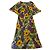 Loewe Midi-Kleid mit Blumenprint Mehrfarben Grün Orange Gelb Hellgrün Lavendel