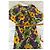 Loewe Midi-Kleid mit Blumenprint Mehrfarben Grün Orange Gelb Hellgrün Lavendel - Ansicht 6