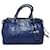 Prada Soft Calf Double Zip Tote Bag Blue
