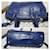 Prada Soft Calf Double Zip Tote Bag Blue - view 5