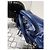 Prada Soft Calf Double Zip Tote Bag Blue - view 9