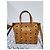 MCM Visetos Mini Toni Shopper Tote Cognac Marrone - vista 3