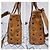 MCM Visetos Mini Toni Shopper Tote Cognac Marrone - vista 7