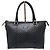Borsa a tracolla convertibile in pelle Micro Guccissima nera Nero