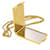 Hermès Collier pendentif miroir HERMES On the Beach Compact Multicolore Doré  - vue 3