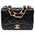 Bolsa CHANEL Timeless/Classique em Couro Preto - 103745 - vista 3