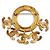 Spilla Chanel Vintage Gold Circle Swing D'oro - vista 3