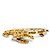 Spilla Chanel Vintage Gold Circle Swing D'oro - vista 4