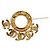 Spilla Chanel Vintage Gold Circle Swing D'oro - vista 5