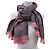 Sciarpa in lana grigio e rosa Gucci Marrone - vista 3