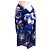 Sciarpa Chanel G19 in misto cotone e seta con motivo floreale blu