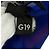 Sciarpa Chanel G19 in misto cotone e seta con motivo floreale blu - vista 12