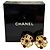 Orecchini CHANEL Vintage Gripoix Coco Mark Rosso D'oro - vista 2