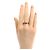 GUCCI 18K Roségold Icon Stardust Ring mit Saphir - Ansicht 6