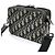 Borsa a tracolla in jacquard Oblique Christian Dior Beige Blu navy - vista 2