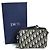 Borsa a tracolla in jacquard Oblique Christian Dior Beige Blu navy - vista 8