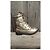 Ash Stivaletti in pelle metallizzata dorata con borchie Marrone D'oro - vista 9
