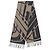 Hermès Hermes Clic Clac Cashmere Fransenstola Braun Schwarz - Ansicht 3