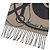 Hermès Hermes Clic Clac Cashmere Fransenstola Braun Schwarz - Ansicht 5