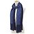 Hermès Sciarpa in cashmere e seta con motivo H Hermes e frange Blu Blu navy - vista 2