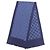Hermès Sciarpa in cashmere e seta con motivo H Hermes e frange Blu Blu navy - vista 3