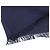 Hermès Sciarpa in cashmere e seta con motivo H Hermes e frange Blu Blu navy - vista 6