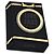 Autre Marque Yazbukey Clutch "Live Fast Die Young" Porta Sigarette Nero D'oro