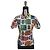 Versace Gothic Baroque Alphabet Print Baumwollhemd Mehrfarben