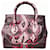 Versace Medusa Handtasche aus Pythonleder Schwarz Rot Beige Python drucken  - Ansicht 4