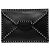 Clutch a bustina Untitled Rockstud in pelle nera Valentino Nero
