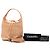 Hobo Chanel in pelle di vitello beige con cuciture a quadrato e nappa - vista 6