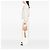 Hobo Chanel in pelle di vitello beige con cuciture a quadrato e nappa - vista 7