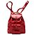 Bamboo Mochila de cordón de bambú charol rojo Gucci Roja