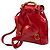 Bamboo Mochila de cordón de bambú charol rojo Gucci Roja - vista 2
