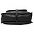 Borsa Marcie in pelle nera media Chloé Nero - vista 3